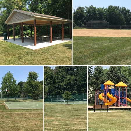 Five views of the Park each view highlighting a different park amenity